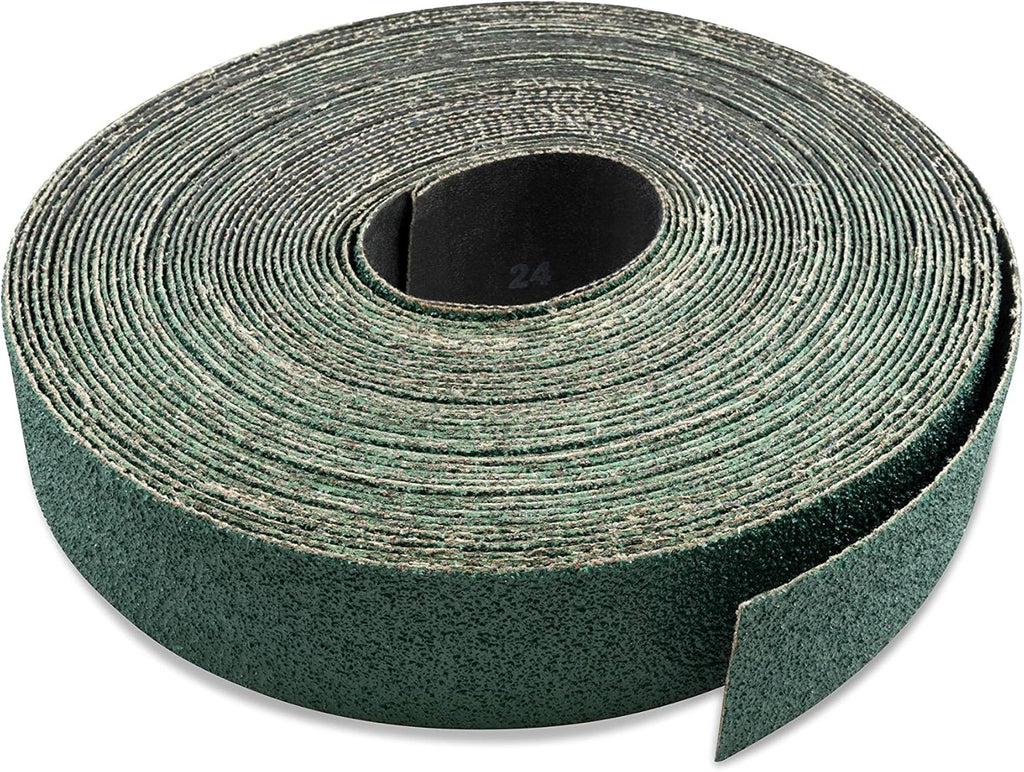 Red Label Abrasives 2 inch X 60 FT 80 Grit Zirconia Woodworking Drum Sander Roll, Cut Strips to Length