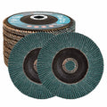 10 Pcs 6" x 7/8" Zirconia Flap Disc, T27 Grinding Disc 36/40/60/80/120Grit