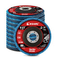 EZARC Zirconia Flap Discs 80 Grit, 4-1/2 x 7/8-Inch, Type 29, 10-Pack