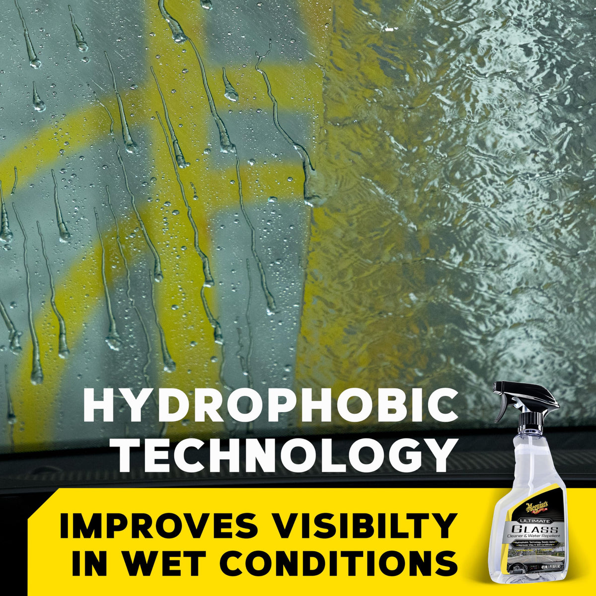Ultimate Glass Cleaner & Water Repellent,16 Oz