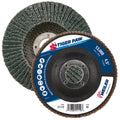 Weiler 51119 4-1/2" Tiger Paw Abrasive Flap Disc, Angled (Ty29), Phenolic Backing, 40Z, 7/8" Arbor Hole (Pack of 10)