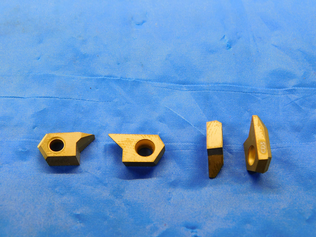 4PCS KENNAMETAL HERTEL 3.41020R028 CD3 TiN Carbide Drill Chamfer Inserts D7E - MB2524LVR