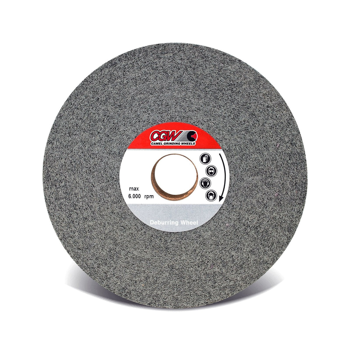 6" X 1" X 1" 9FS Fine Convolute Deburring Wheel Silicon Carbide Abrasive CGW Made in Italy