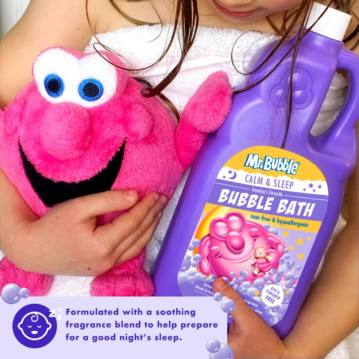 Calm & Sleep Bubble Bath (Pack of 2 Bottles, 36 fl oz Each)