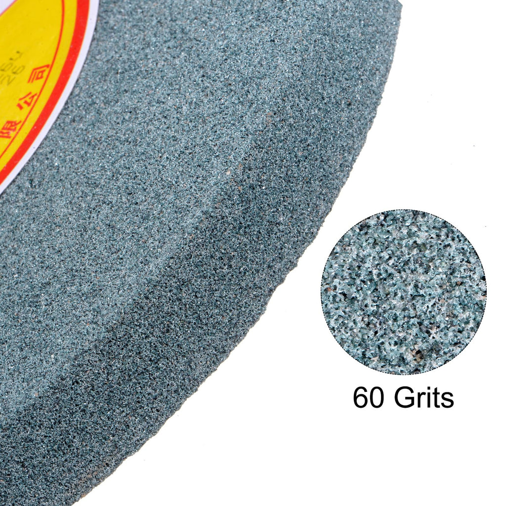 uxcell 10-Inch Bench Grinding Wheels Green Silicon Carbide GC 60 Grits Surface Grinder Ceramic Tools
