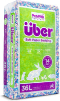 Uber Soft Paper Pet Bedding for Small Animals, Confetti, 36L