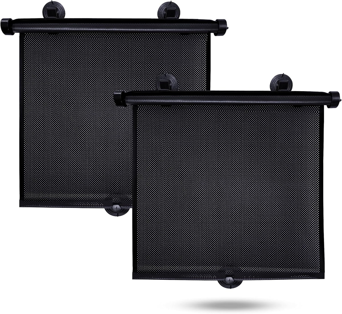 Car Side Window Sun Shade (2 Pack) | Retractable Roller Sunshade for Kids | Baby Car Window Shades for UV and Sun