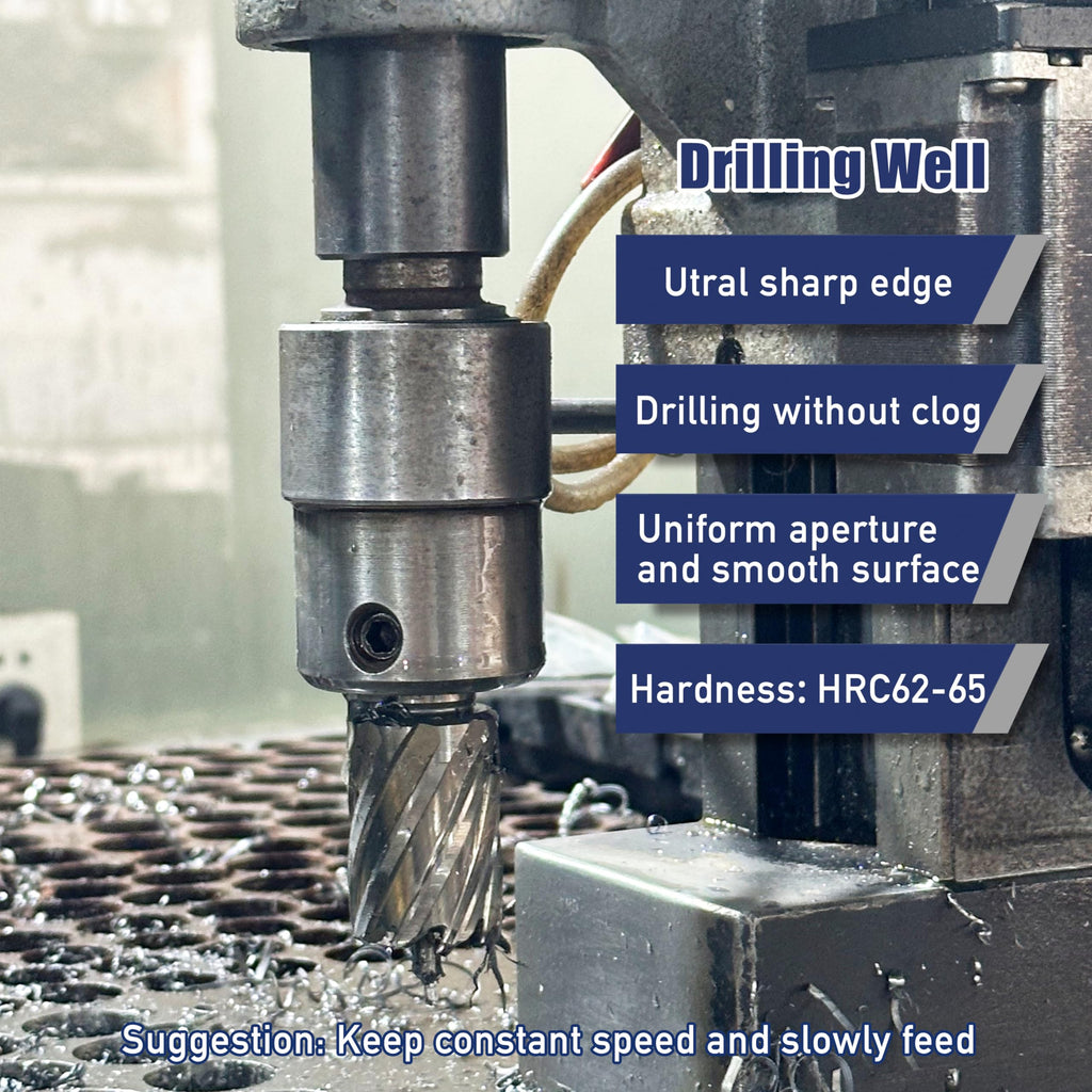 1PC M2AL HSS Annular Cutter 13/16" Cutting Dia 1" Depth 3/4" Weldon Shank
