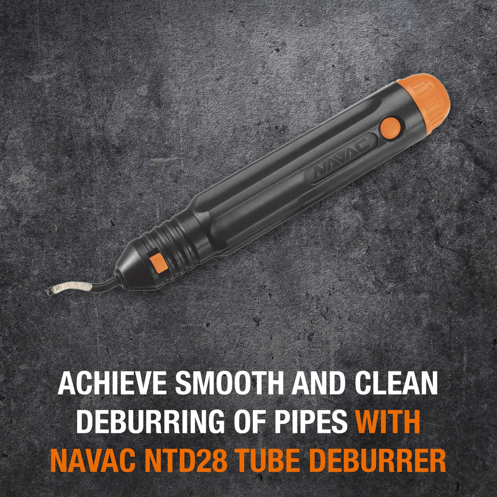 NAVAC NTD28 Copper Tubing Deburrer - Replaceable Blade, 2 Spares