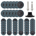 Bonsicoky 48 Pcs 2 Inch 40 Grit Sanding Discs with Disc Pad Holder