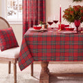 Christmas Checkered Tablecloth Rectangle, Red, 54 x 80 Inch