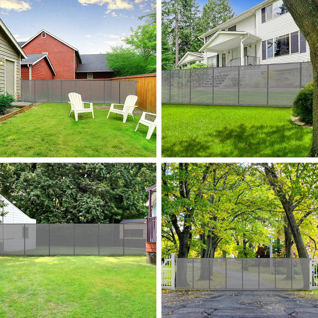 250" Extra-Wide Retractable Indoor/Outdoor Mesh Pet & Child Safety Gate with One-Hand Safety Lock for Wide Openings, Patios & Stairways