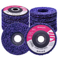Stripping Discs 4-1/2" Paint & Rust Removal Wheels for Angle Grinder, Rust Remover Discs, Clean and Remove Paint Coating Rust Welds Oxidation 12-Pack(Purple)