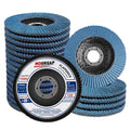 MOGRQAP 20 Pack Flap Discs 5" x 7/8" for Angle Grinders Type 29, Grit 120