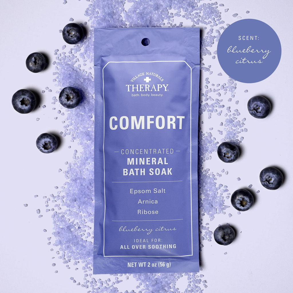 Comfort Concentrated Mineral Bath Soak, Blueberry Citrus, 2 Oz, Pack of 12