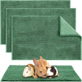 4 Pcs Guinea Pig Cage Liner, 16 x 24 Inch, Dark Green