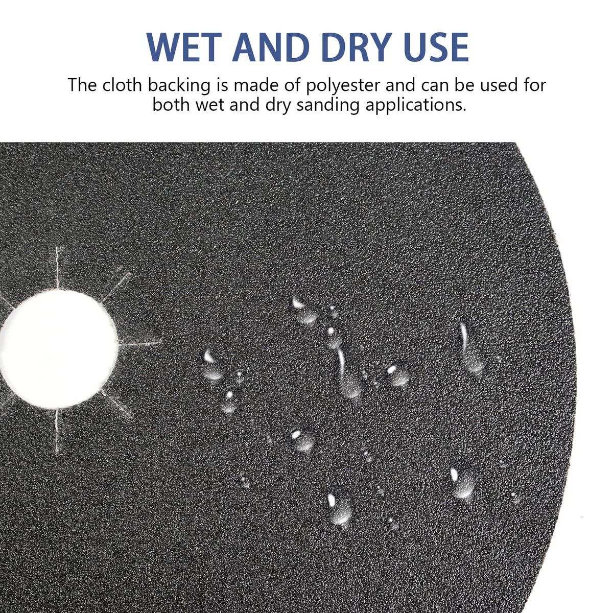 HUAALIUCHE Floor Sanding Disc Cloth-Backed Silicon Carbide，17" x 2" Holes for Concrete, Stone, 60 Grit, 6-Pack