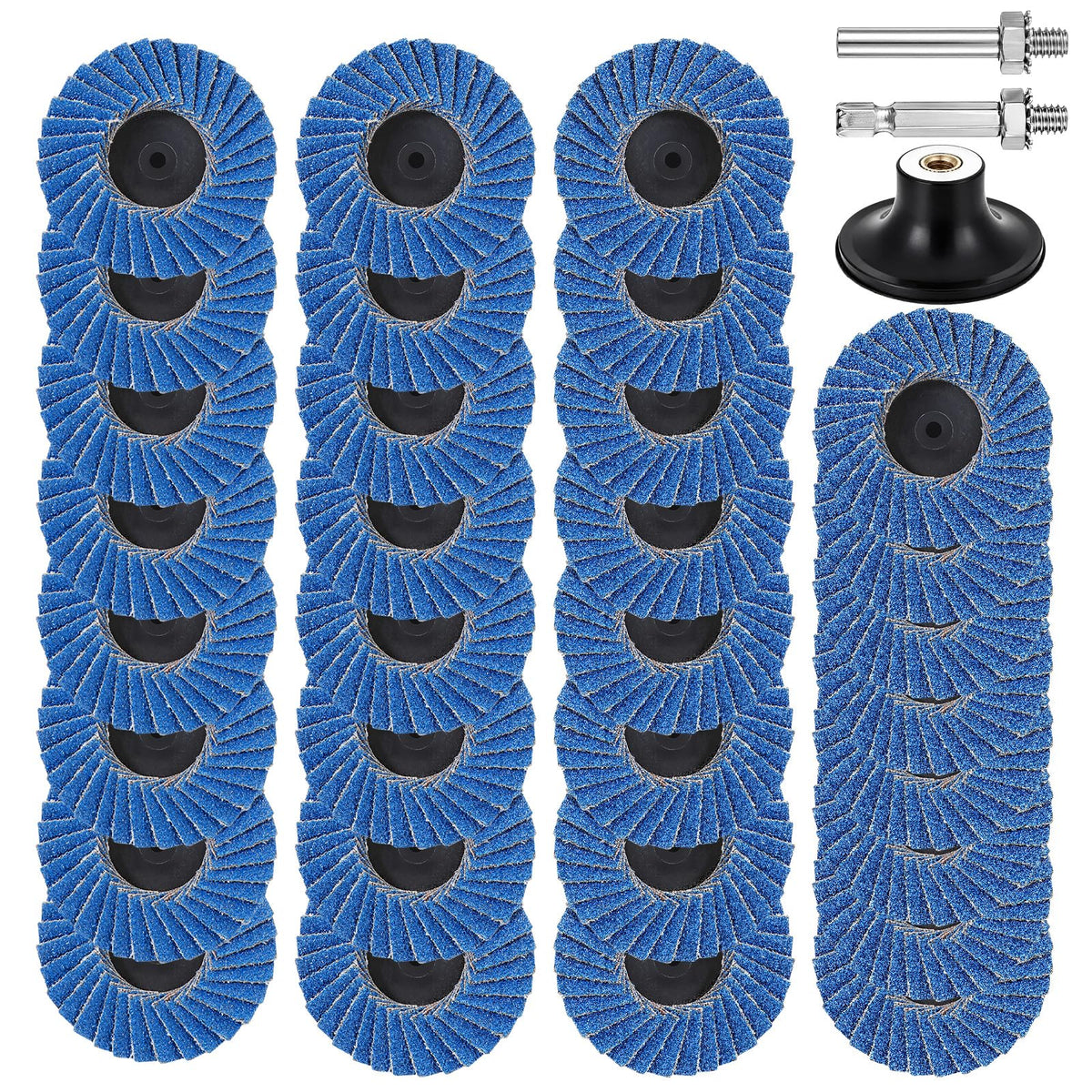 Flap Discs for Die Grinder with 1/4" Holder Roll Lock Sanding Disc 32 Pcs