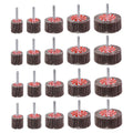 20 Pcs 5 Sizes 60/80/120/240 Grits Abrasive Flap Wheel Sander