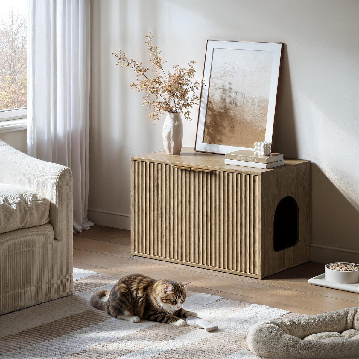 31.5" Cat Litter Box Enclosure Furniture