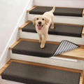 Bullnose Carpet Stair Treads Stair Protector 11"x30",14Pc,Brown