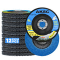 Flap Discs 4 1/2 for Angle Grinder, 80 Grit Grinding Disc Type 29, 12 Pack