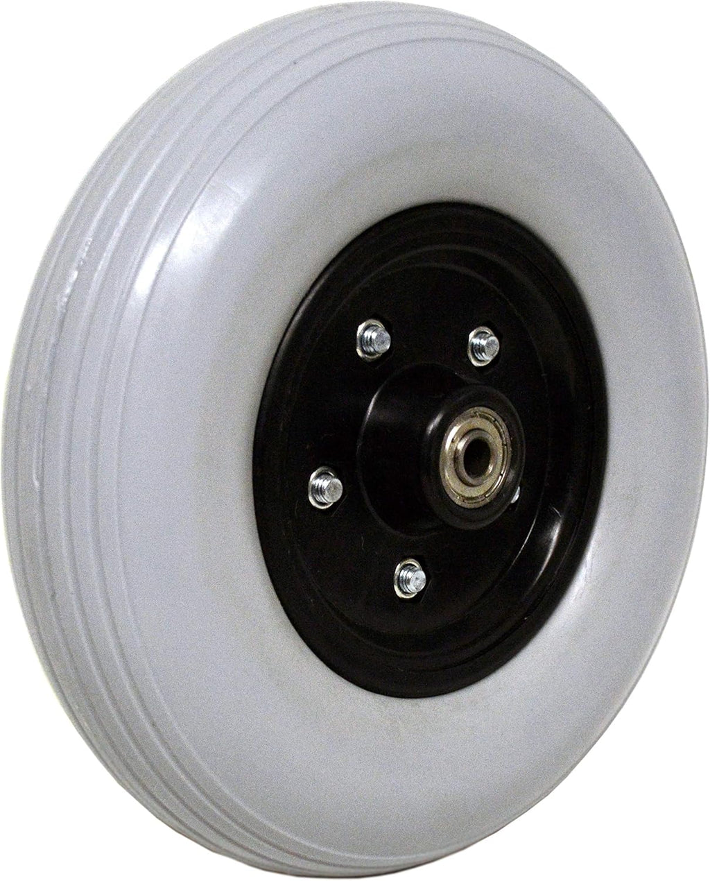 ALCO 8" x 2" (200x50) Heavy Duty Wheel (Each) for Jazzy, Pride, Jet Power and Many Other Standard Wheelchairs. Firm Tread for Easier Rolling (Grey). 5/16" (8 mm) Bearing, 2-3/8" (60 mm) Hub Width