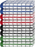 Premium Dish Towels for Kitchen, 8 Pack, 16x26 - 100% Cotton Kitchen Towels with Hanging Loop, Ultra Absorbent and