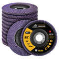 60 Grit Zirconia Flap Disc 4.5" T29 10Pcs for Angle Grinder, Grinding Wheel