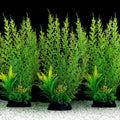 Fish Tank Accessories Large Plants, Green Fish Tank Decorations, Aquarium Decor Plastic Plants 3pcs