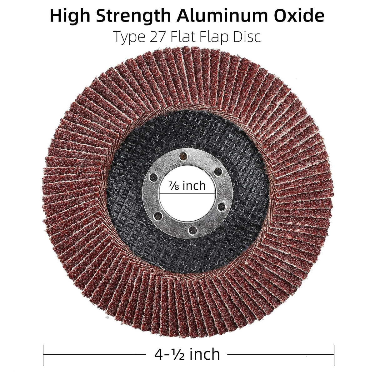 LotFancy Angle Grinder Sanding Disc for Metal Wood, 40pcs, 4 1/2 Flap Disc