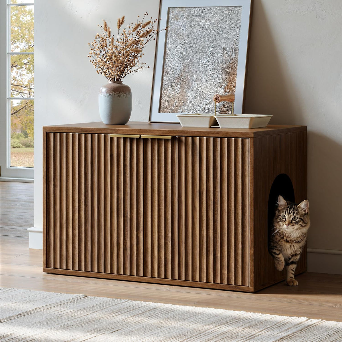 31.5" Cat Litter Box Enclosure Furniture