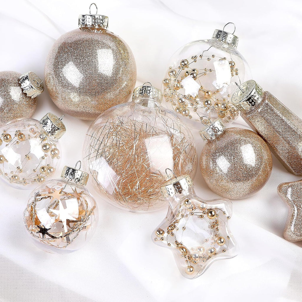 86PCS Christmas Tree Ornaments Clear Set