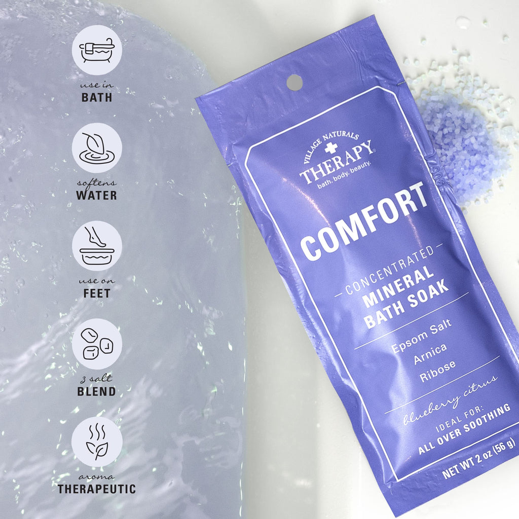 Comfort Concentrated Mineral Bath Soak, Blueberry Citrus, 2 Oz, Pack of 12