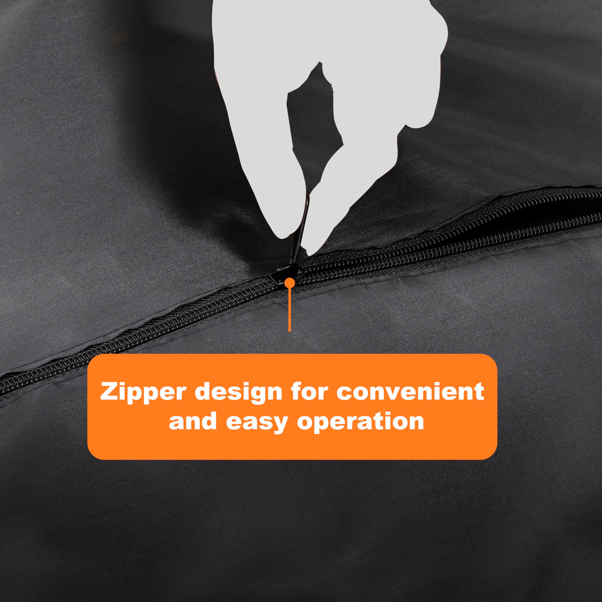 Outdoor Patio Heater Cover, 210D Oxford Fabric Cover with Zipper, Wind and Dust Resistant, Fits Patio Heaters up to