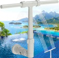 Pool Fountain for Above Ground & Inground Pools with Extension, Dual Spray Pool Waterfall Fountain, Adjustable Pool