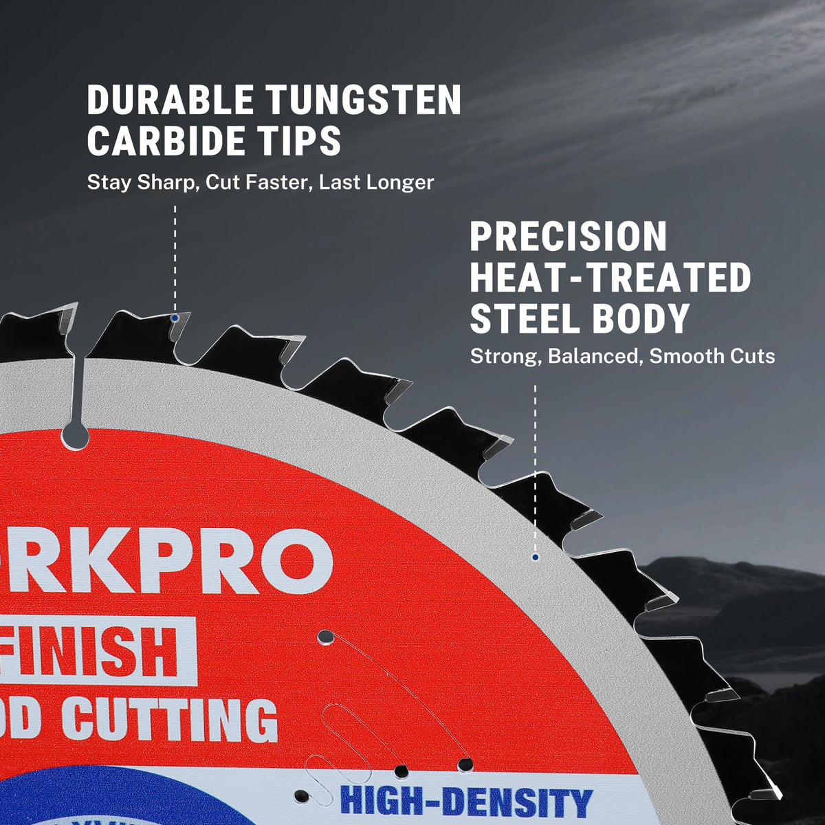 WORKPRO 7-1/4" Circular Saw Blade, 40T General Wood Cutting