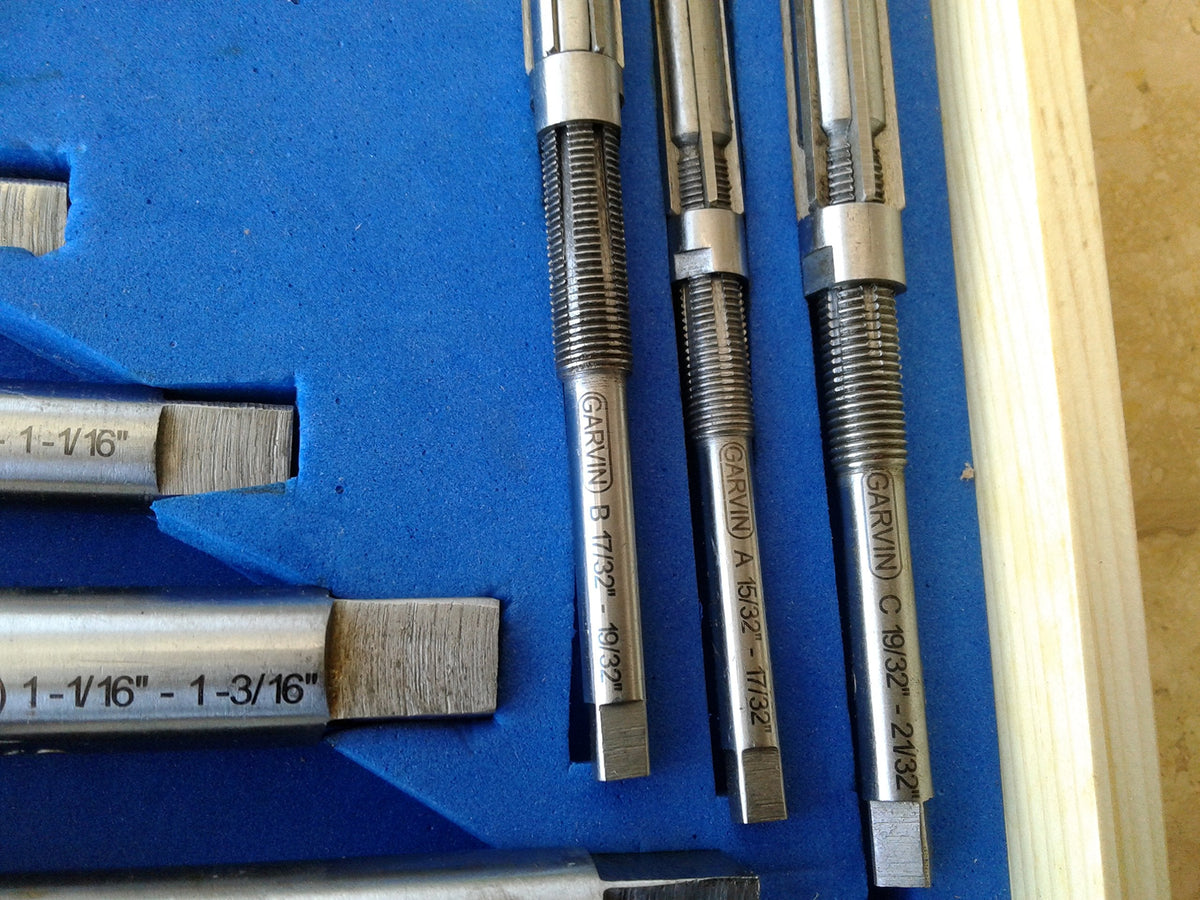 CME 11 pc Adjustable Hand Reamer Set, 15/32" to 1-1/2" Reamer Sizes