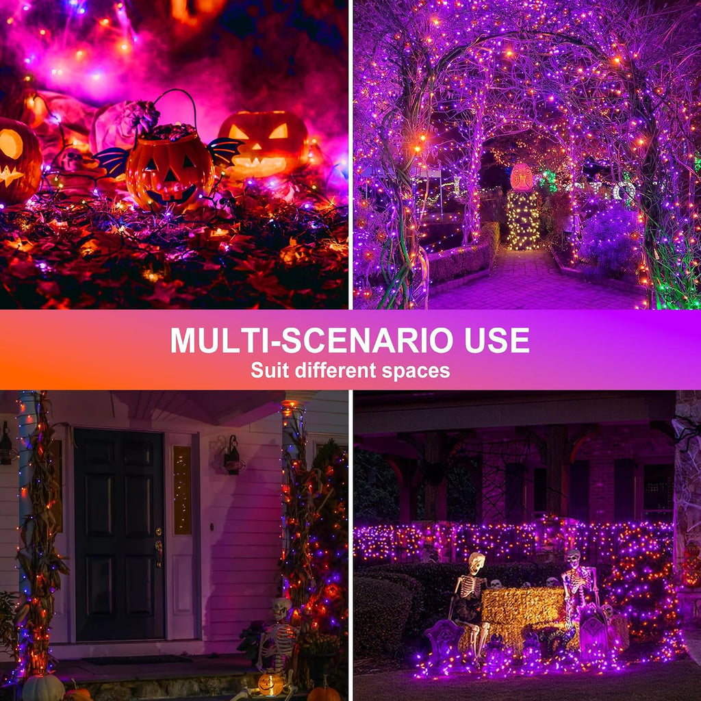 500 LED Halloween Lights Outdoor, 164 FT Fairy Lights with 8 Modes