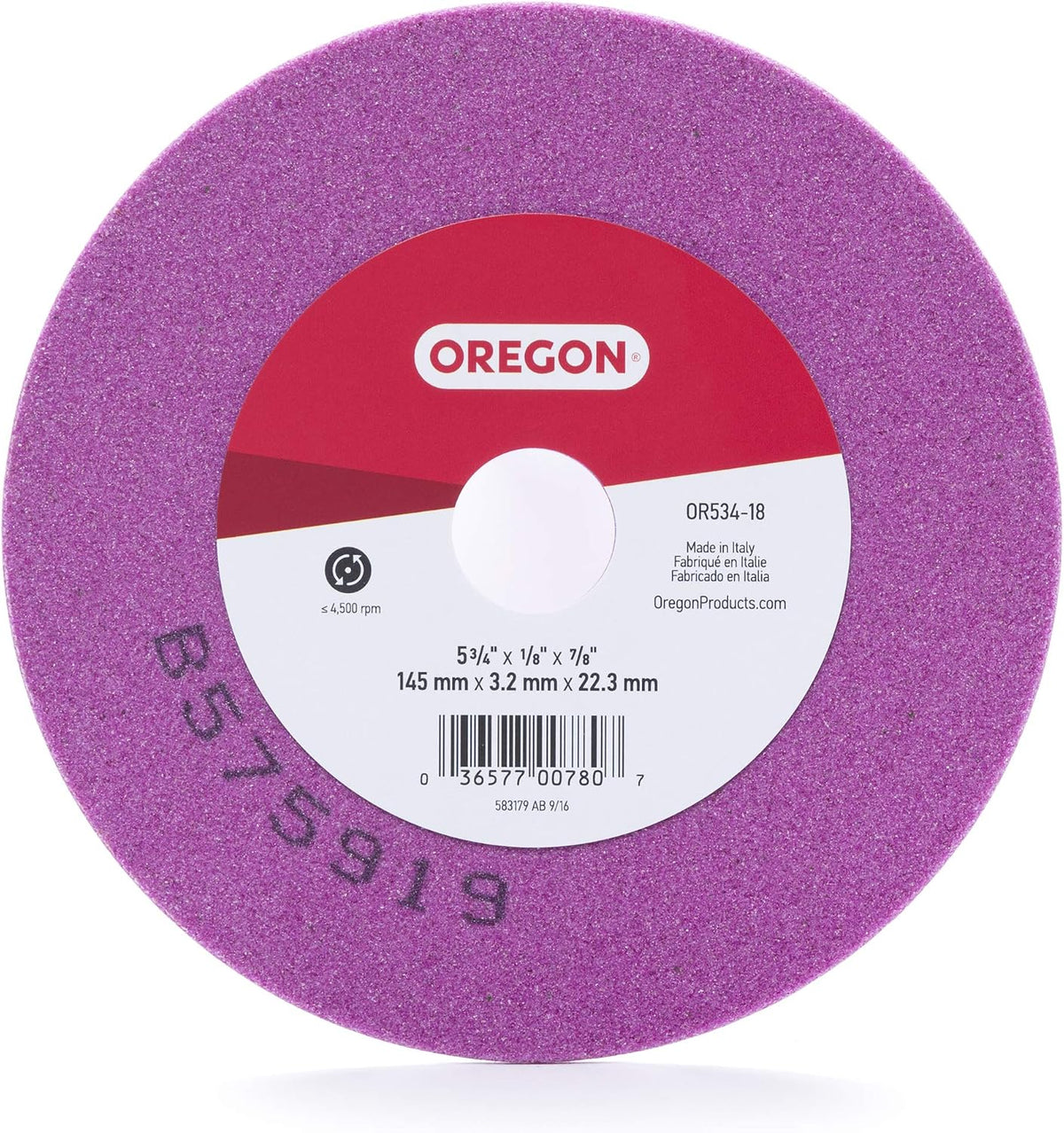 Oregon OR534-18A Grinding Wheel, 5-3/4-Inch by 1/8-Inch