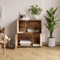 Cat Litter Box Enclosure Furniture, Hidden Cabinet with Scratching Post