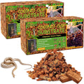 2Pack Coconut Husk Chip for Reptiles, 2.2 LB Coconut Fiber Substrate