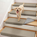 Bullnose Carpet Stair Treads Stair Protectors 11"x30",4Pc,Beige