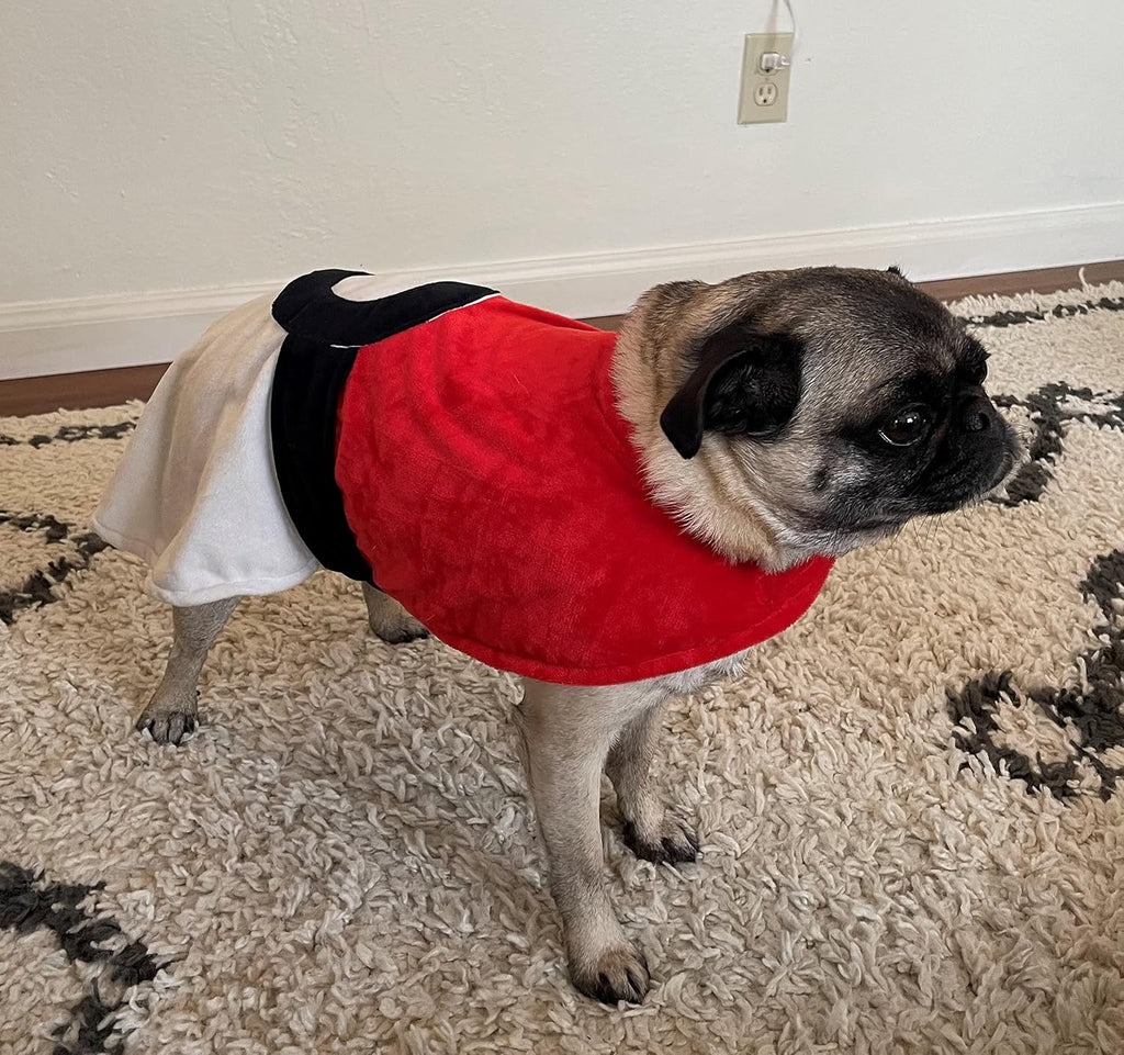Red and White Dog Costume