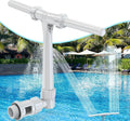Adjustable Dual Spray Pool Fountain for Above Ground & Inground Pools | Waterfall Pool Sprinkler Fountain, 360°