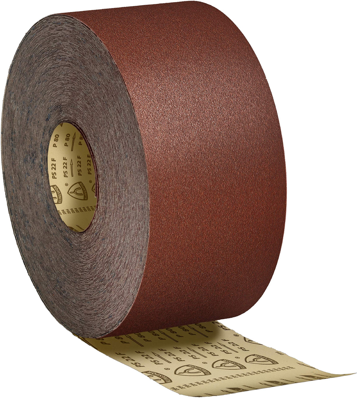 Klingspor 2983 "PS 22F" K40 Abrasive Roll, 0 V, Brown, 50m x 115 mm