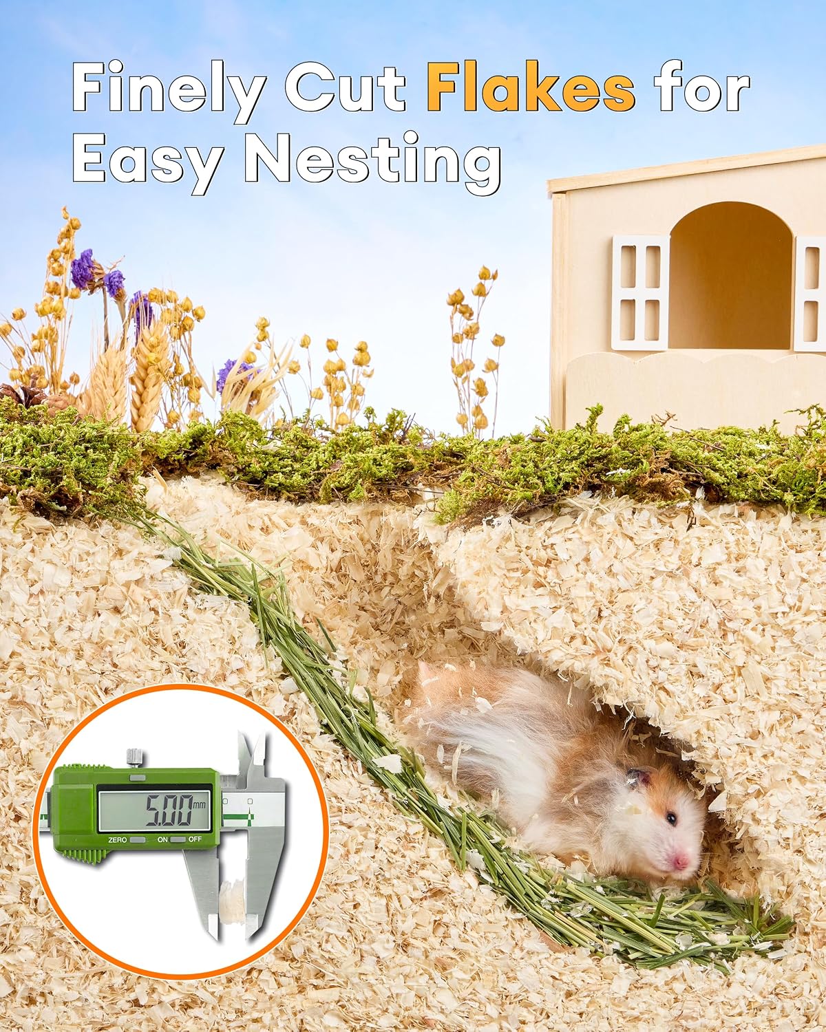 100% Natural Aspen Hamster Bedding Low Dust Odor Control