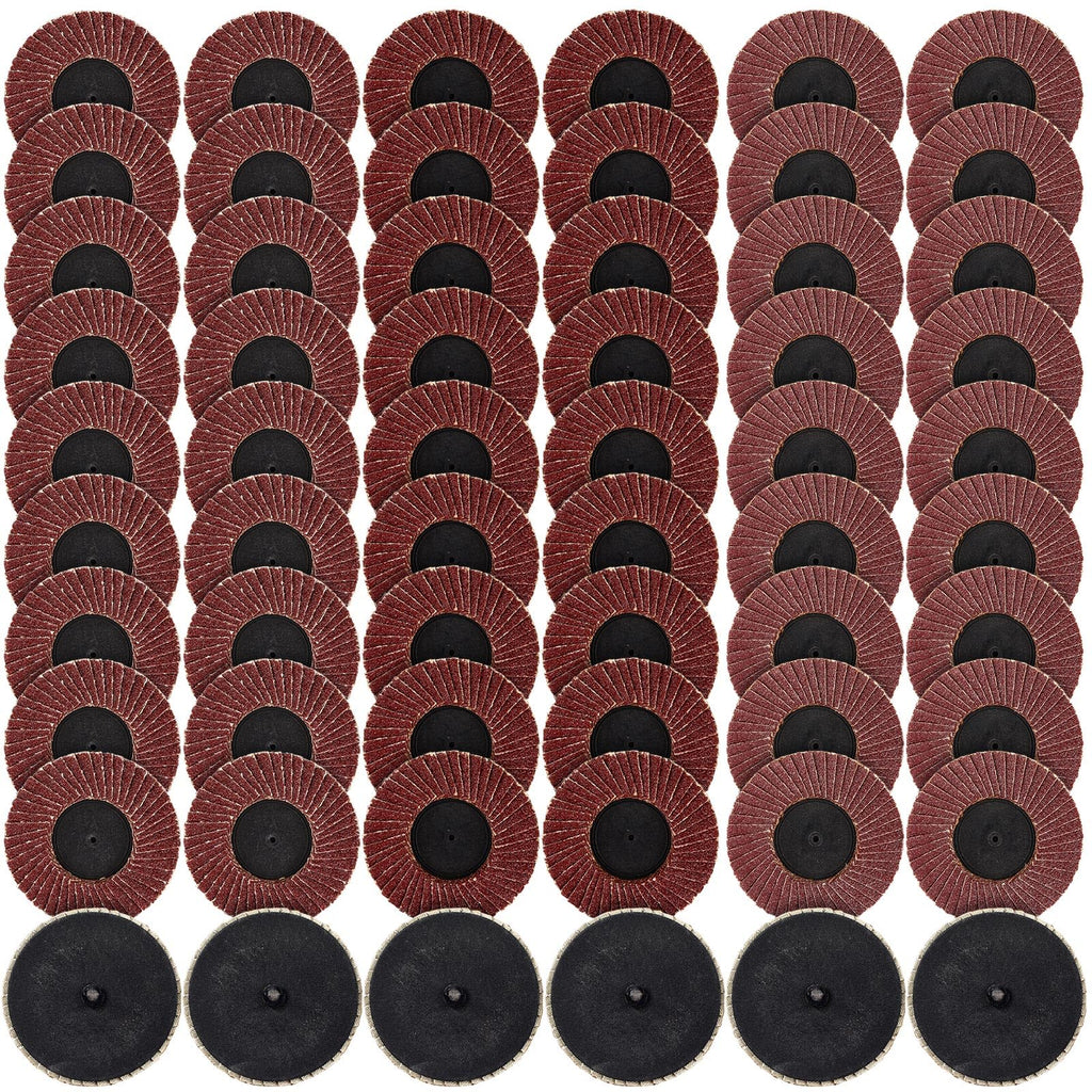 Duraaamo 60 Pack 3 Inch Flap Disc, 40/60/80 Grit Assorted Sanding Discs