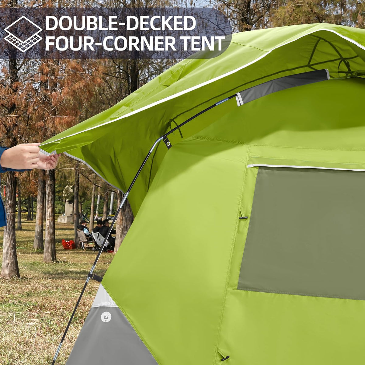Tents for Camping 4/8 Person Waterproof Tent Quick Setup Folding Outdoor Backpacking Tents Family Hiking