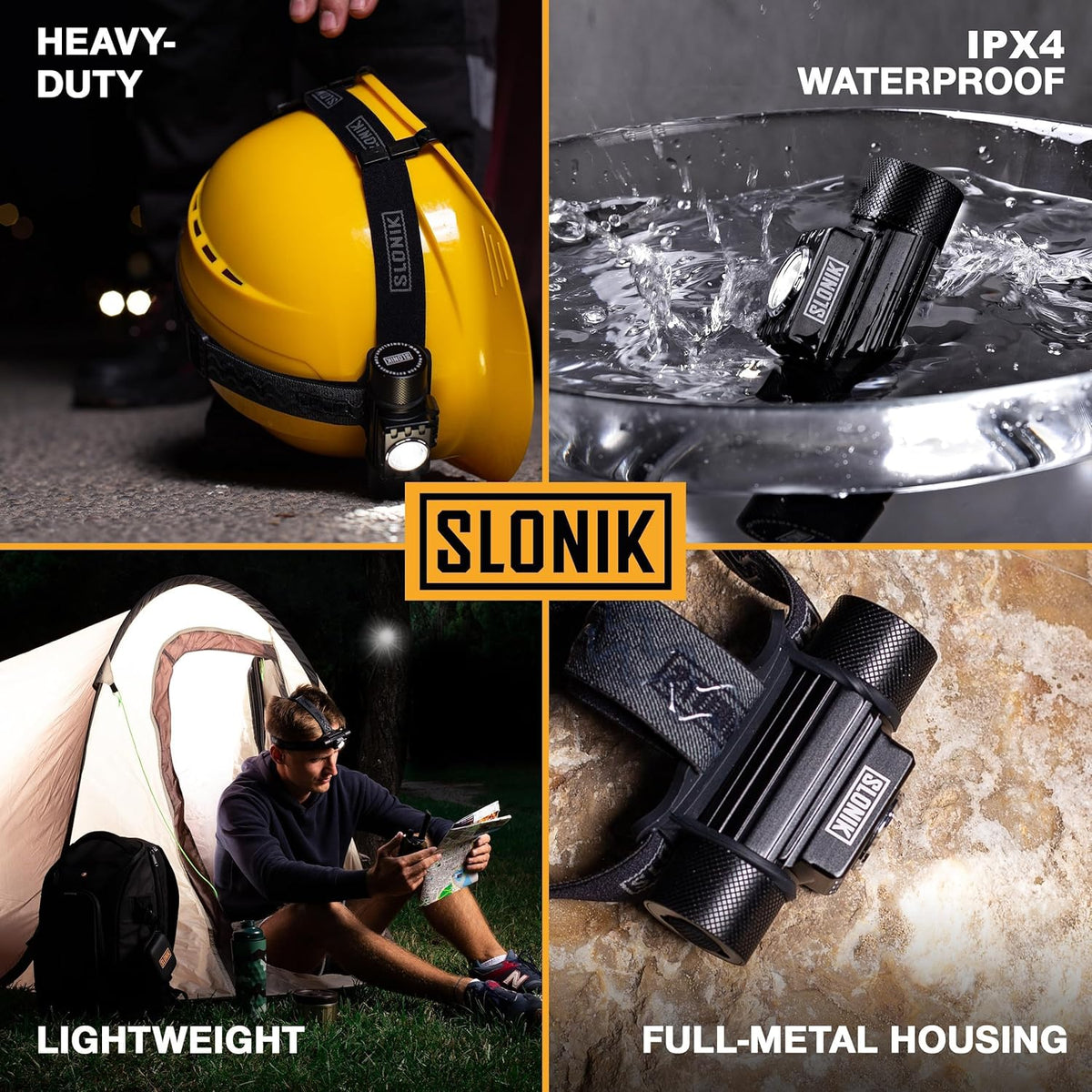 Headlamp Rechargeable - 1000 Lumen LED USB Rechargeable Headlight - IPX4 Waterproof Head Lamp with Bright 60 ft